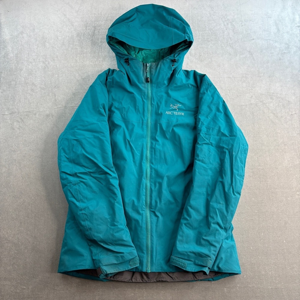 Arc'teryx Women's‎ Kappa Hoody Windstopper Jacket Size Large Deep Teal Color Y2K